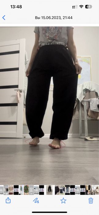 Брюки парашюты размер л