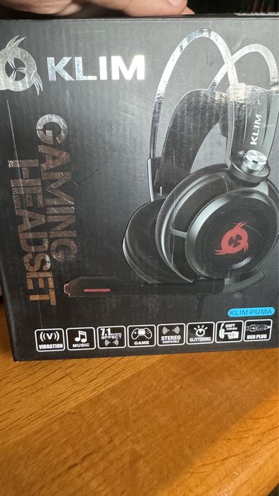 KLIM™ Puma - USB Gamer Headset with Mic - 7.1 Surround Sound