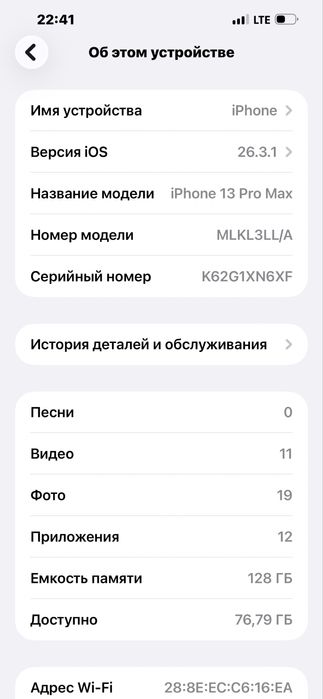 Iphone 13 pro max 128 gb