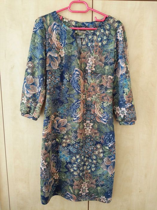 Rochie casual/eleganta cu maneca m 38