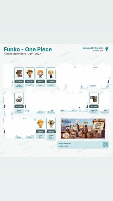 One piece kinder joy