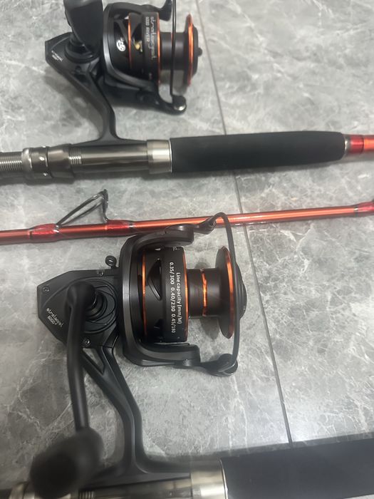 SET RIVER  3 Lansete FL Pro FLX River 3.00m/70-350g + 3 Mulinete Fl Strategist River 6000 10rulment