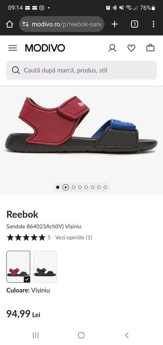 Sandale Reebok copii
Sandale 864023Ach(III) Vișiniu