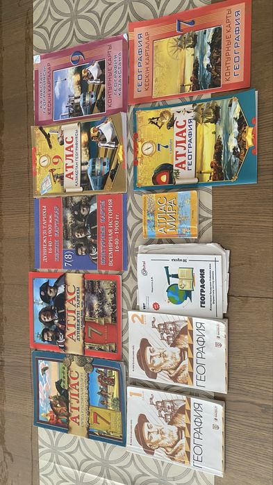 Ұбт гео кітаптар,тест кітап,атластар