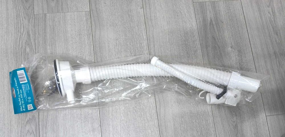 Sifon flexibil cu ventil și preaplin Texo 40/50 mm – ventil 90 mm