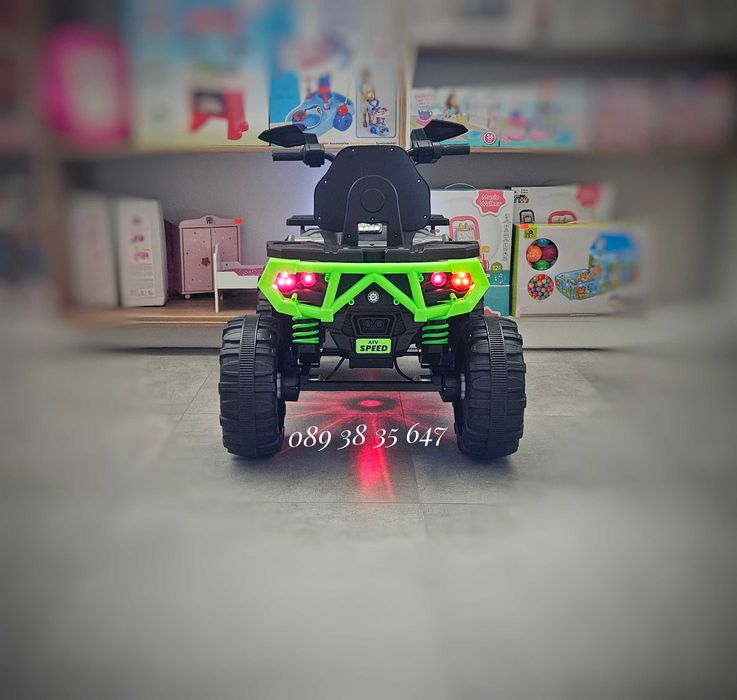 ПРОМОЦИЯ!НОВО!Акумулаторно ATV Speed GREEN с 4x4,12V,дистанционно,USB