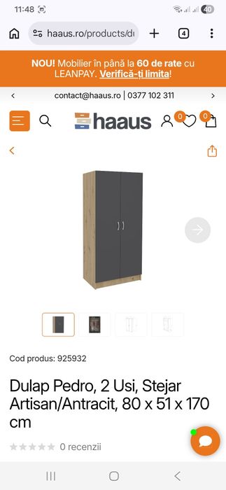 Mobilă folosită foarte puțin