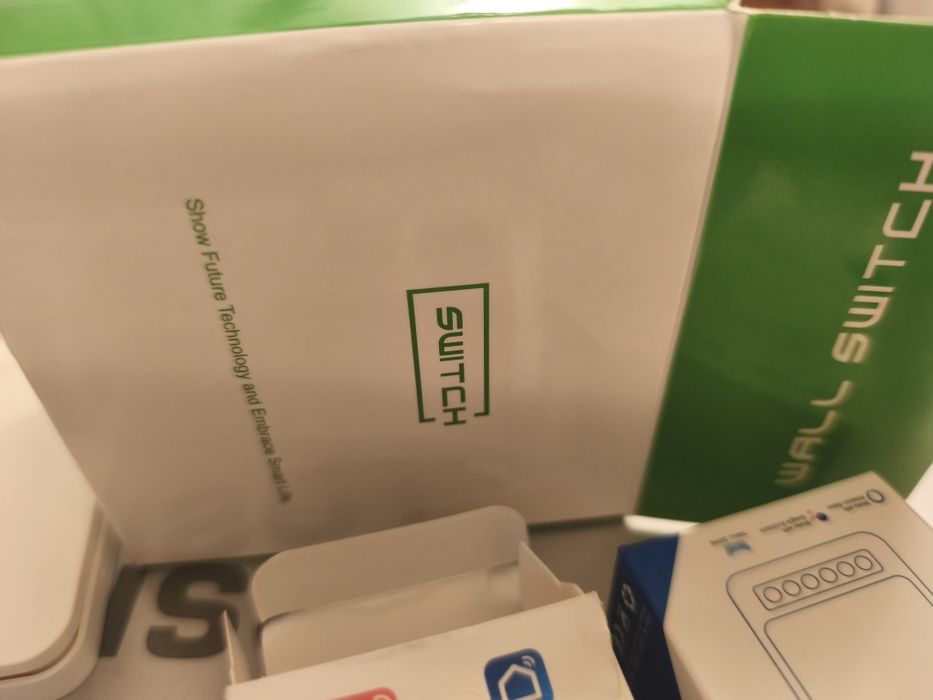 Tuya Smart Life întrerupător wifi și RF  433Mhz, cu doua microcontacte radio
