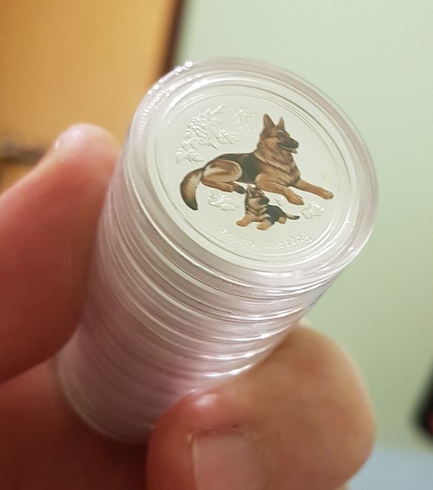 Perth Mint Lunar I + Lunar II 1999-2019 monede lingou argint 999
