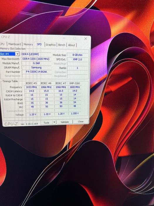 Ryzen 7 5700x & DDR 4 16 GB 2x8 G- Skill Samsung B - Die 3200 MHz CL14