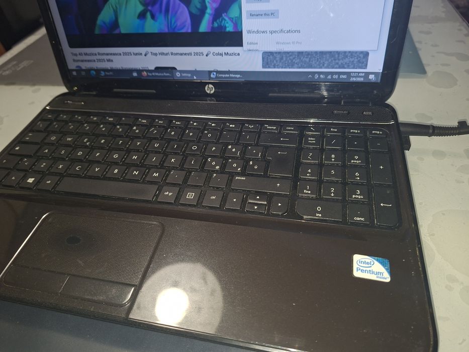 HP Pavilion g6, Windows 10 Pro, Intel B970, video AMD Radeon HD 7600M