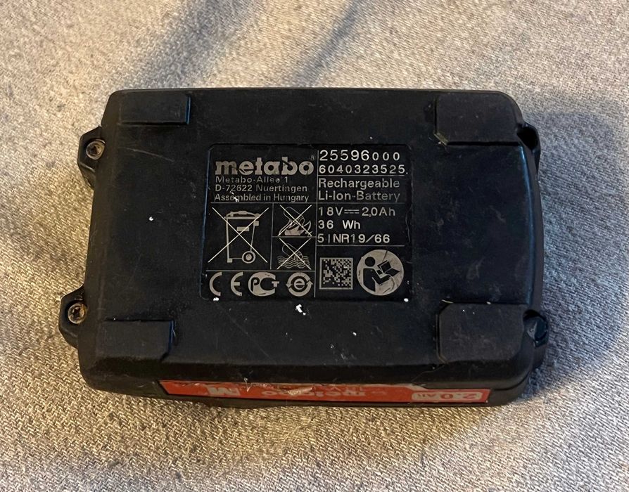 Acumulator Metabo 18V LiPower 2Ah original compatibil scule CAS