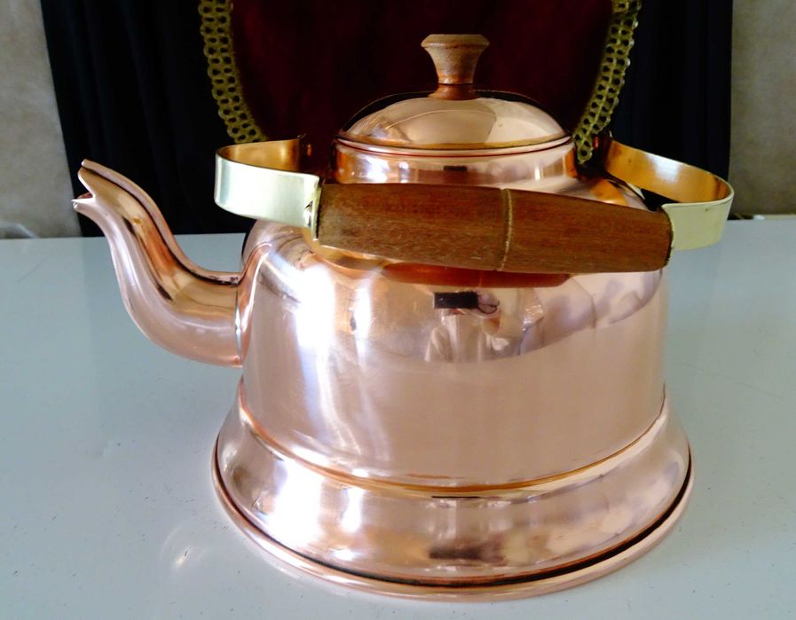 Медна чаша,медна кана,меден чайник,чиста червена мед.