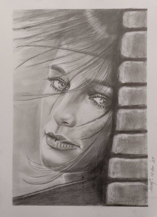 Portrete creion de vanzare, desenate manual