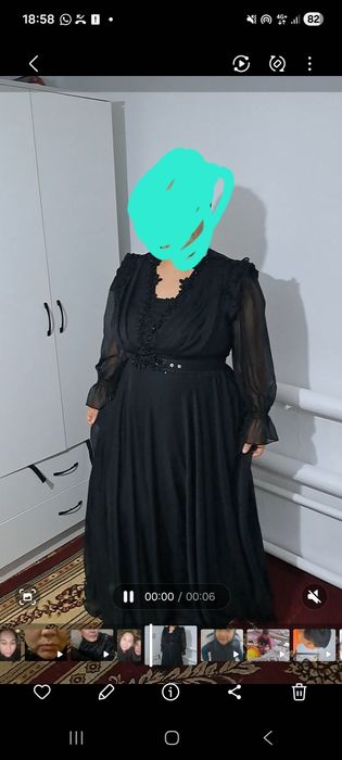 Шикарное платье до пола