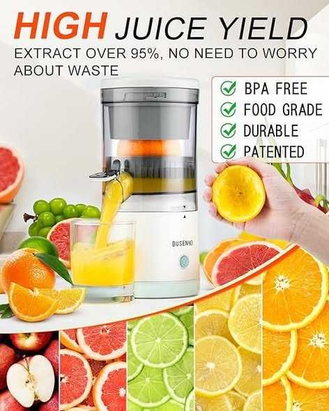 Storcător electric de citrice reîncărcabil