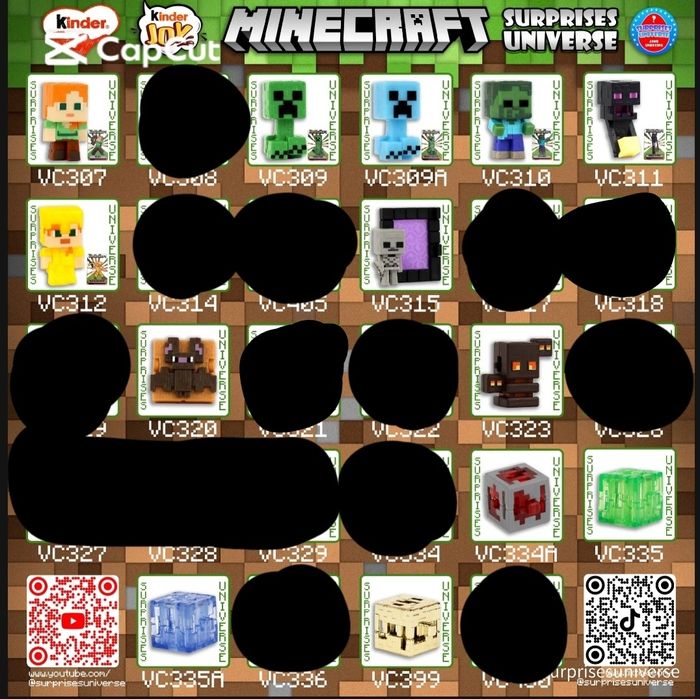 Киндер Майнкрафт Kinder joy Minecraft