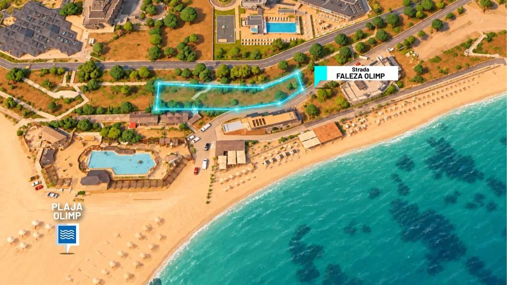 Teren exclusivist  1.125 MP FALEZA OLIMP | Regim P+5R | Oportunitate dezvoltare turistica / Aparthotel
