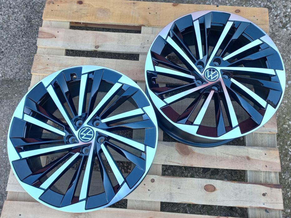 19"Vw Seat Skoda 8.5ж ет40 Black polish Tiguan Passat Superb Чисто Нов
