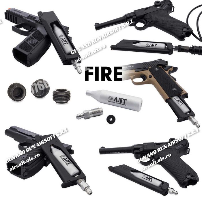 OFERTA 5J !- Pistol FULL METAL /Taurus PUTERNIC cu/Co2 Gaz Pusca