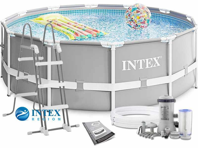 Intex bestway 3.66x1 метр фылтр насос. Лестница