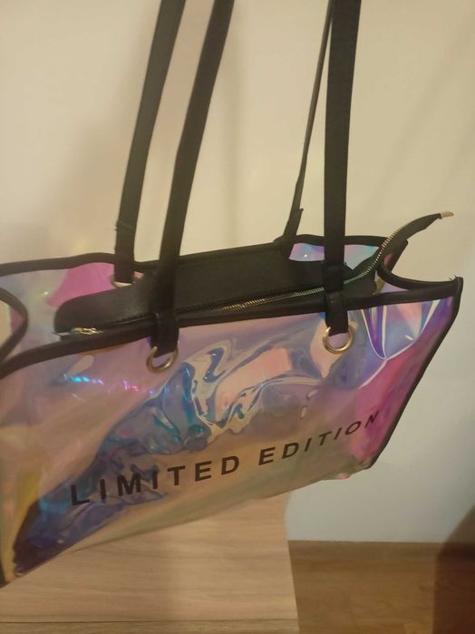 Модна дамска прозрачна PVC лазерна чанта