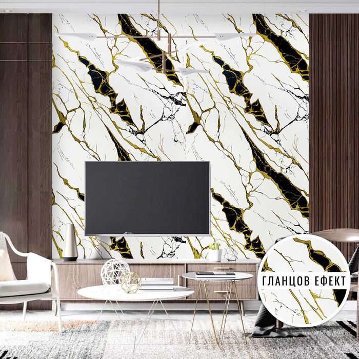 Големи декоративни панели за стени с Гланцов ефект 270х122 см.