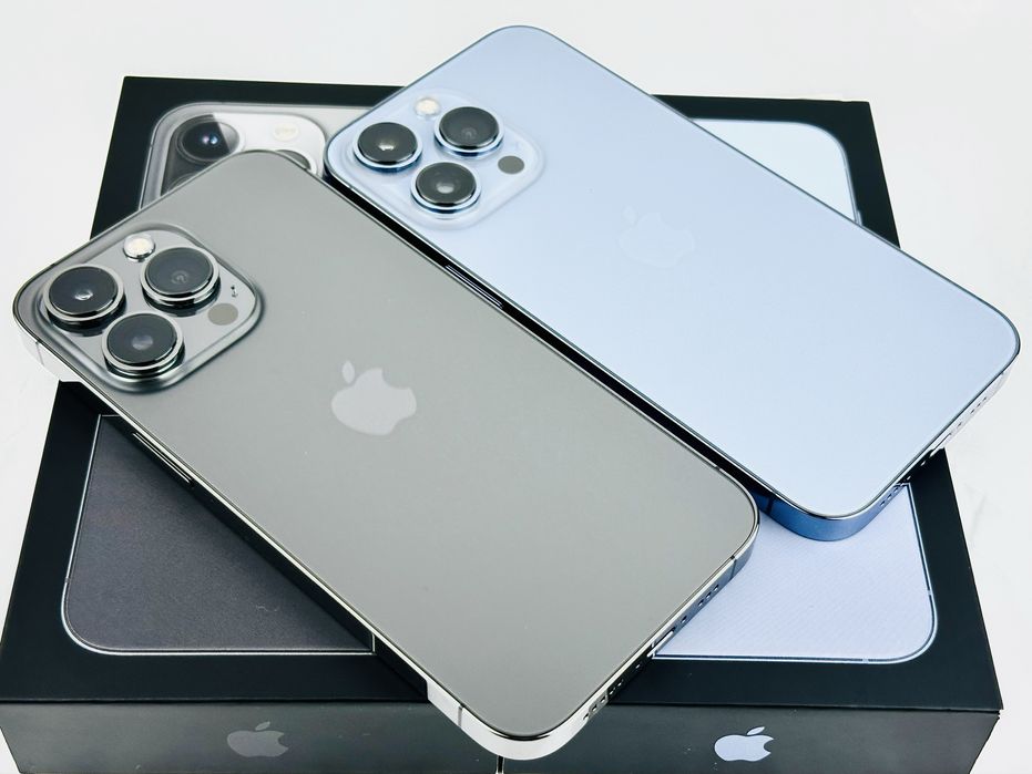 Apple iPhone 13 Pro 256GB Blue / Graphite 100% Батерия! Гаранция!