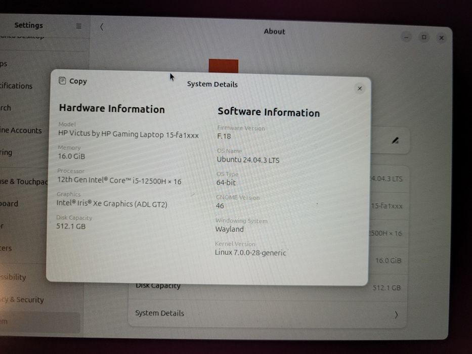 HP Victus RTX 4060 8GB video ram Intel i5 12500