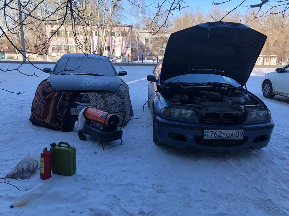 Отогрев авто, прогрев