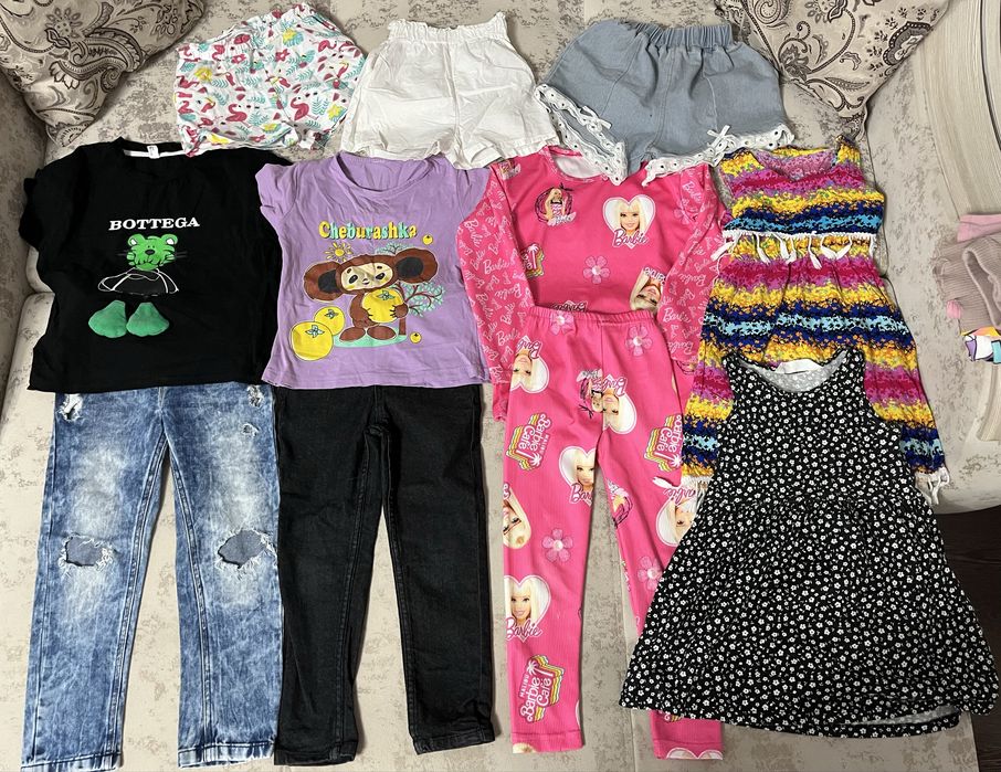 Пакет вещей для девочки 4-5 лет цена 10.000