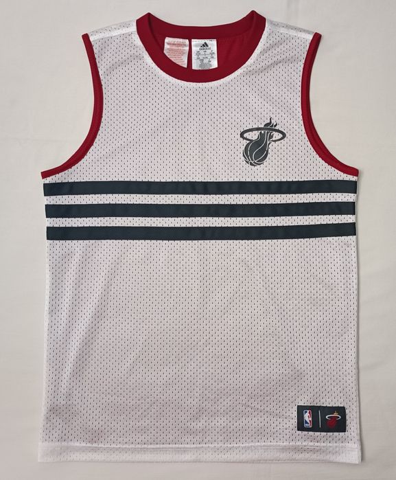 Adidas Miami Heat Reversible Jersey оригинален потник ръст 147-164см 13-14 години Адидас Маями Хийт потник