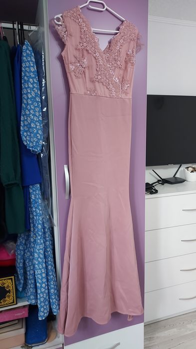 Rochie roz lunga