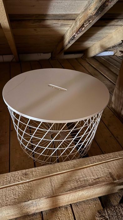 Masă depozitare Ikea KVISTBRO , alb, 61 cm, stare f buna