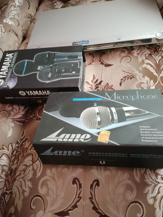 Караоке приставка. С микрофонами.