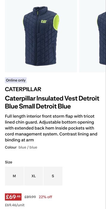 Мъжки елек CATERPILLAR . Размер XL