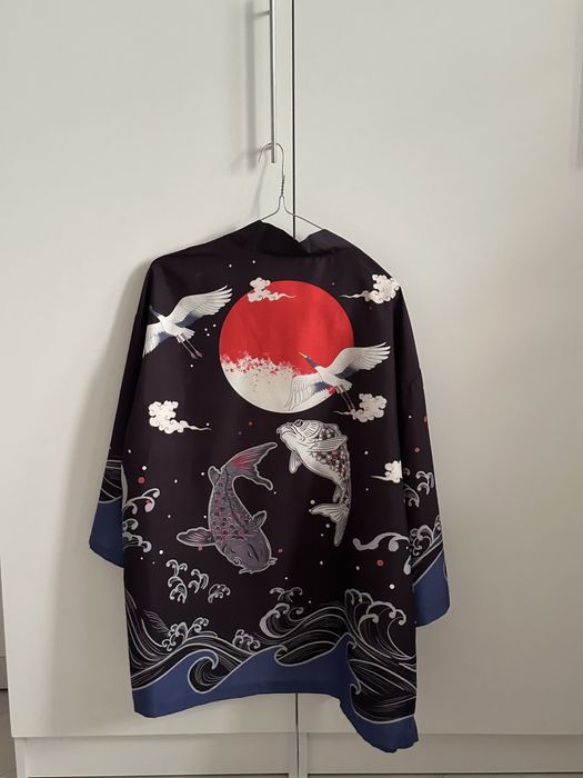 Хаори с рисунком без пояса