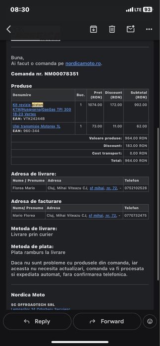 Husqvarna tx 300 SCHIMB DOAR CU A1