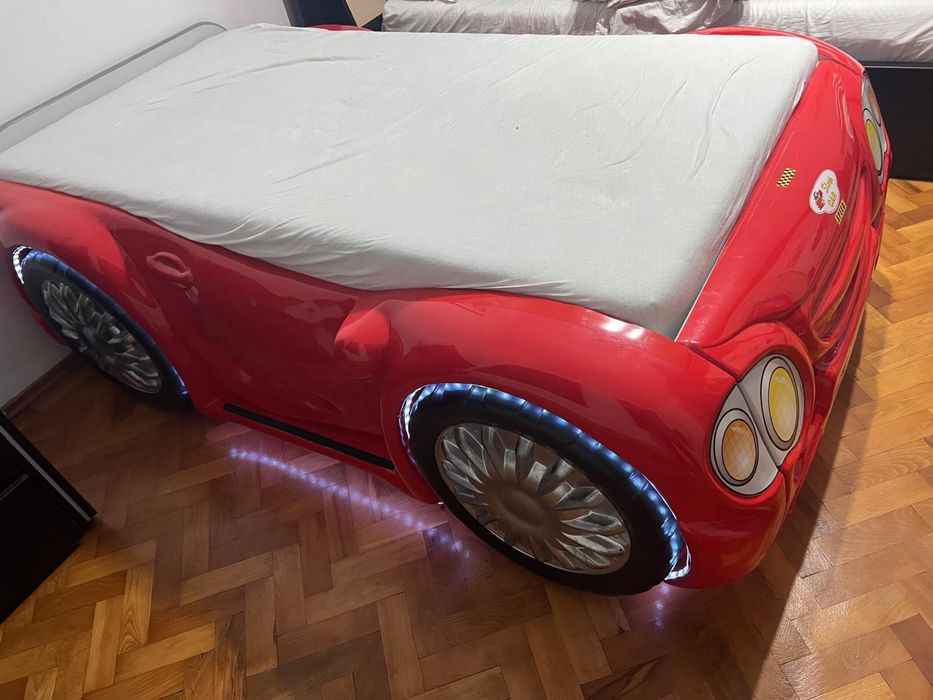 Pat copii masina H 80., L 120, l 60