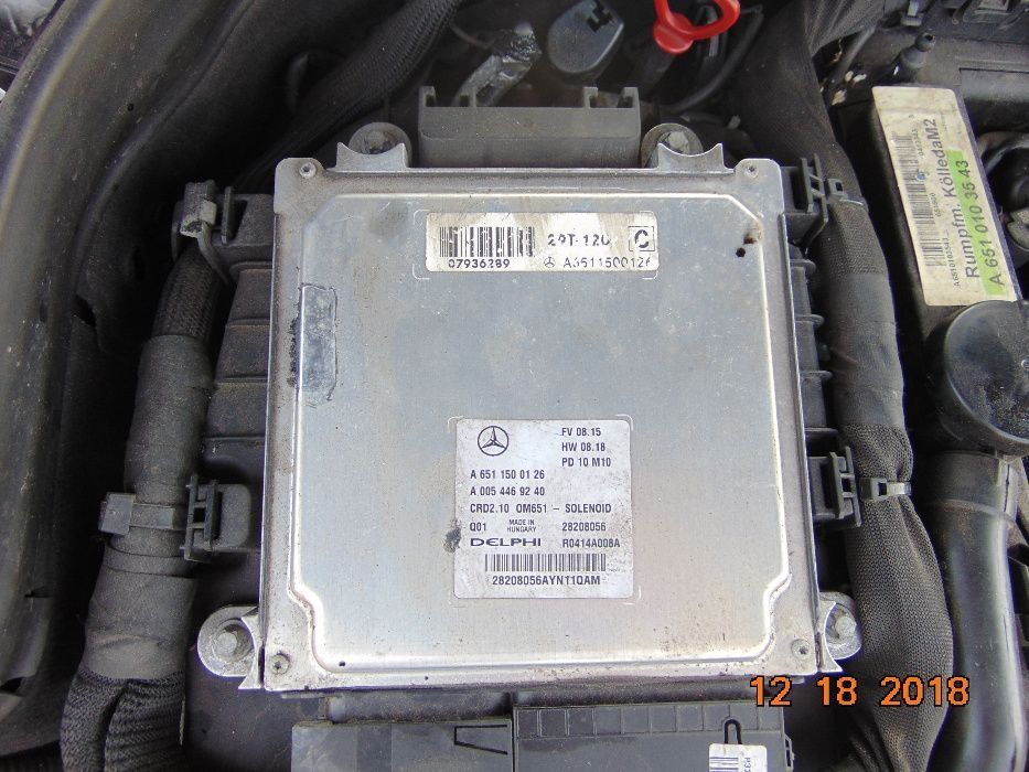 Calculator motor Mercedes C Class W204 ECU motor 2.2cdi euro 5 automat