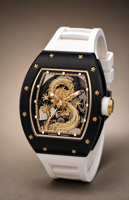 INVICTA Dragon white/black automatic 42 mm, Инвикта нов мъжки часовник