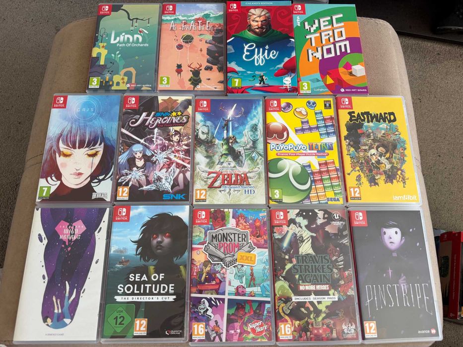 Комплект от 21 игри за Nintendo Switch като нови