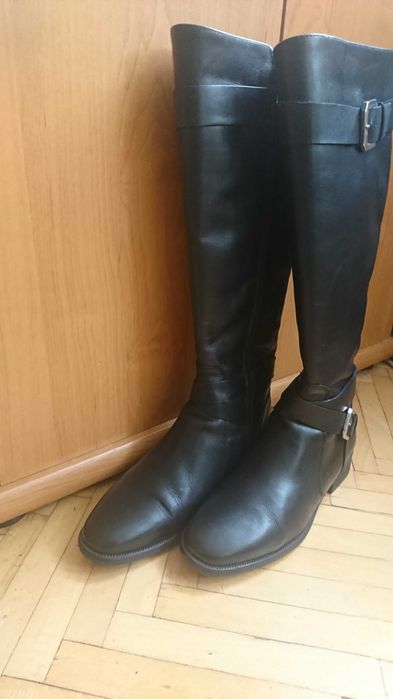 Cizme ANNA CORI , culoare negru, marimea 36, piele