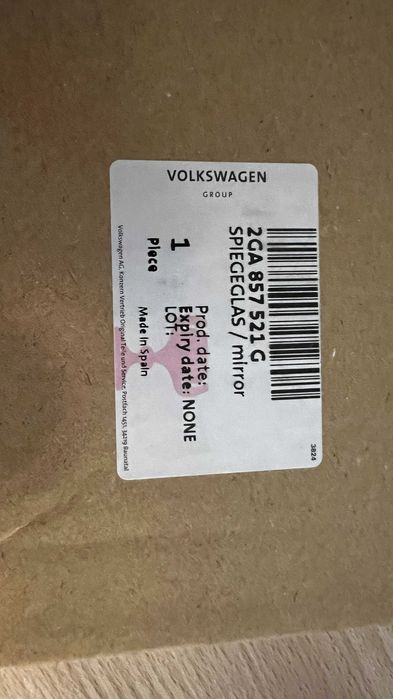 VW Странично огледало/вложка с подгрев