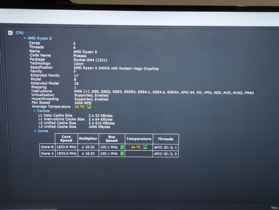 Kit placa B450M S2H (AM4)  și procesor AMD Ryzen 5 3400G