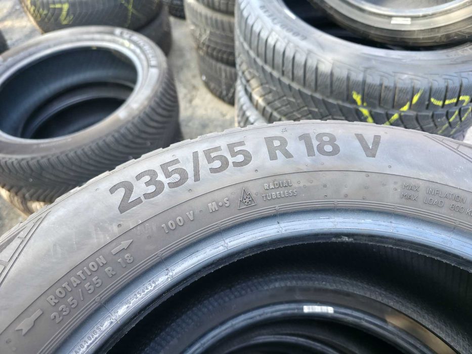 4 Anvelope M+S VARA IARNA 4 Sezoane - 235/55/18 100V - Continental AllSeasons - CA UNELE NOI - DOT 2023 !
