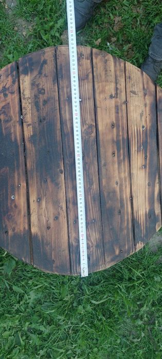 Masa lemn si fier forjat