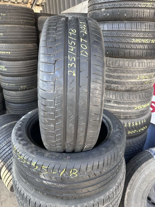 2 броя летни гуми Continental 235/45/18 dot2021 6мм грайфер