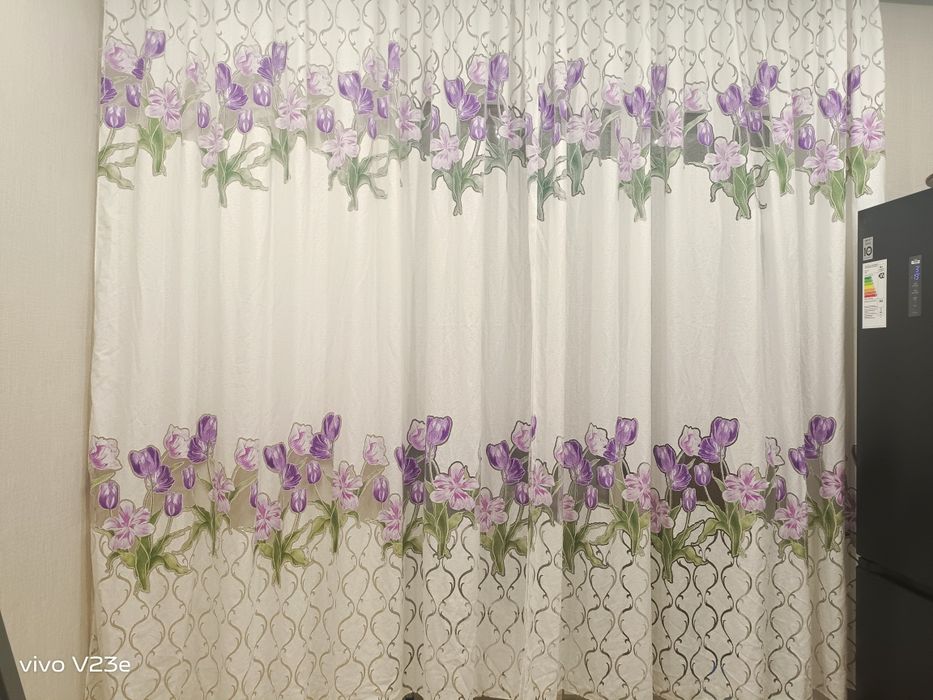 Шторы, хлопок органза