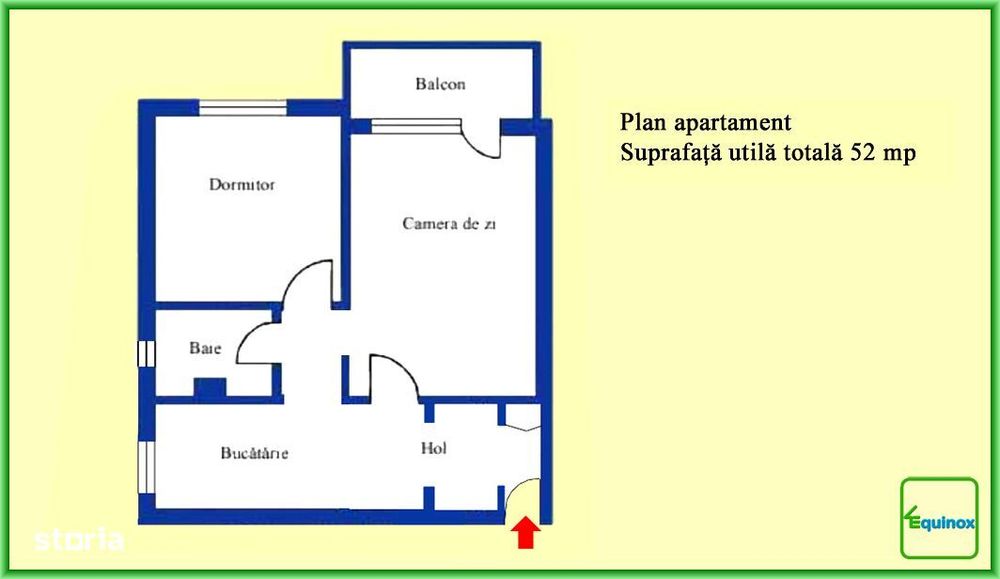 Apartament cu 2 camere, et.2/4, Nord-Cameliei, ECX23000